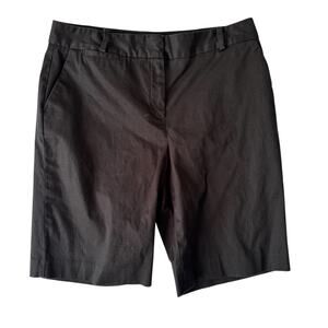 Talbots Black Chino Dress Shorts Size 8